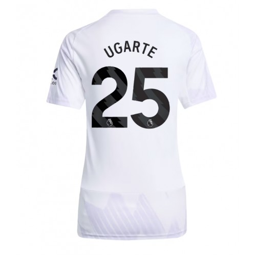Manchester United Manuel Ugarte #25 Replika Bortatröja Damer 2025-26 Kortärmad Manchester United Manuel Ugarte #25 Replika Bortatröja Damer 2025-26 Kortärmad